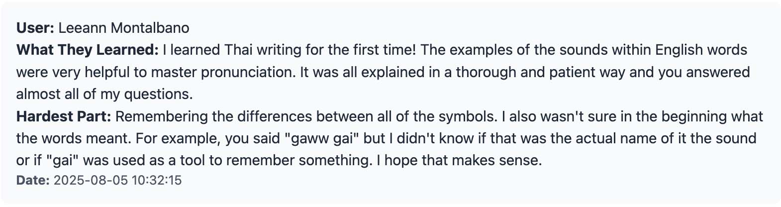 Student review 2